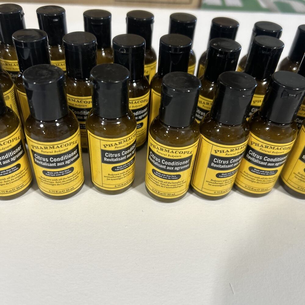 30 PACK Pharmacopia Citrus Conditioner Travel Size Organic Natural .75 Fl